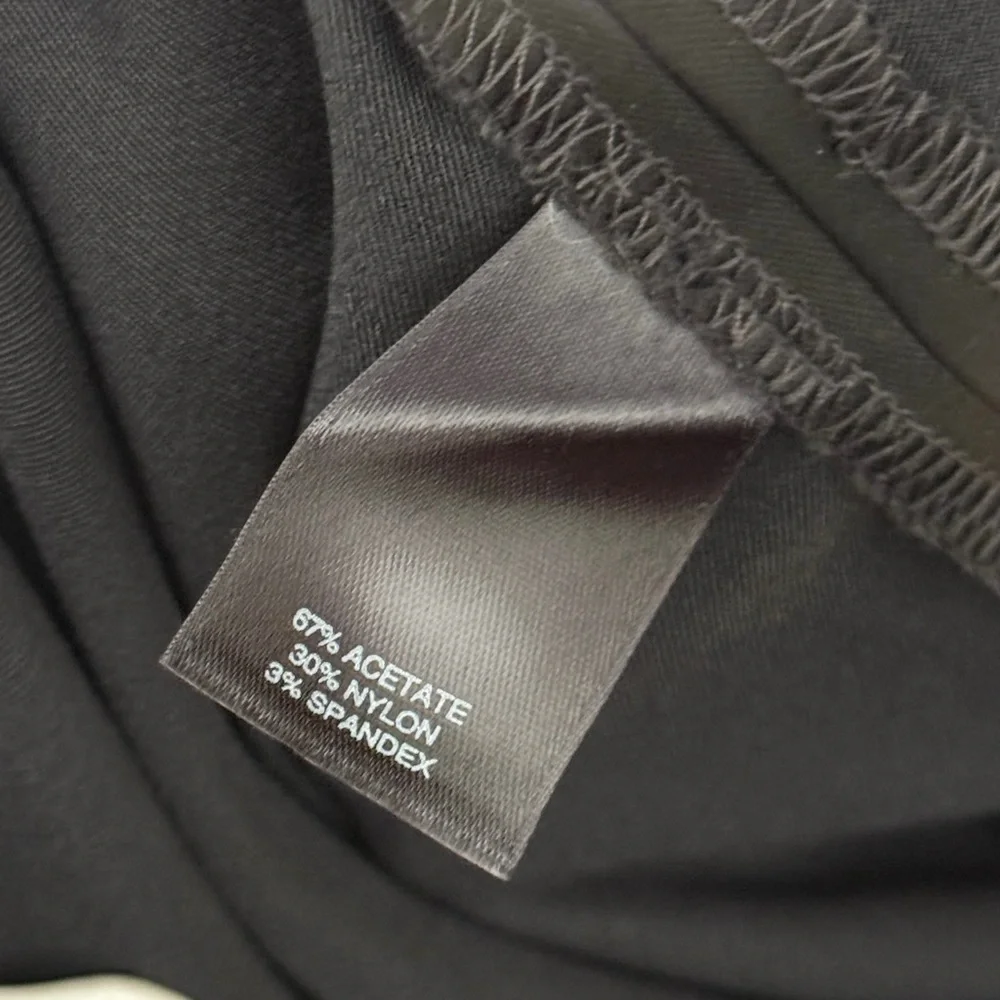 NWT White House Black‎ Market Satin Slim Leg Trouser Pants Black Women’s Size 10 - Picture 11 of 12
